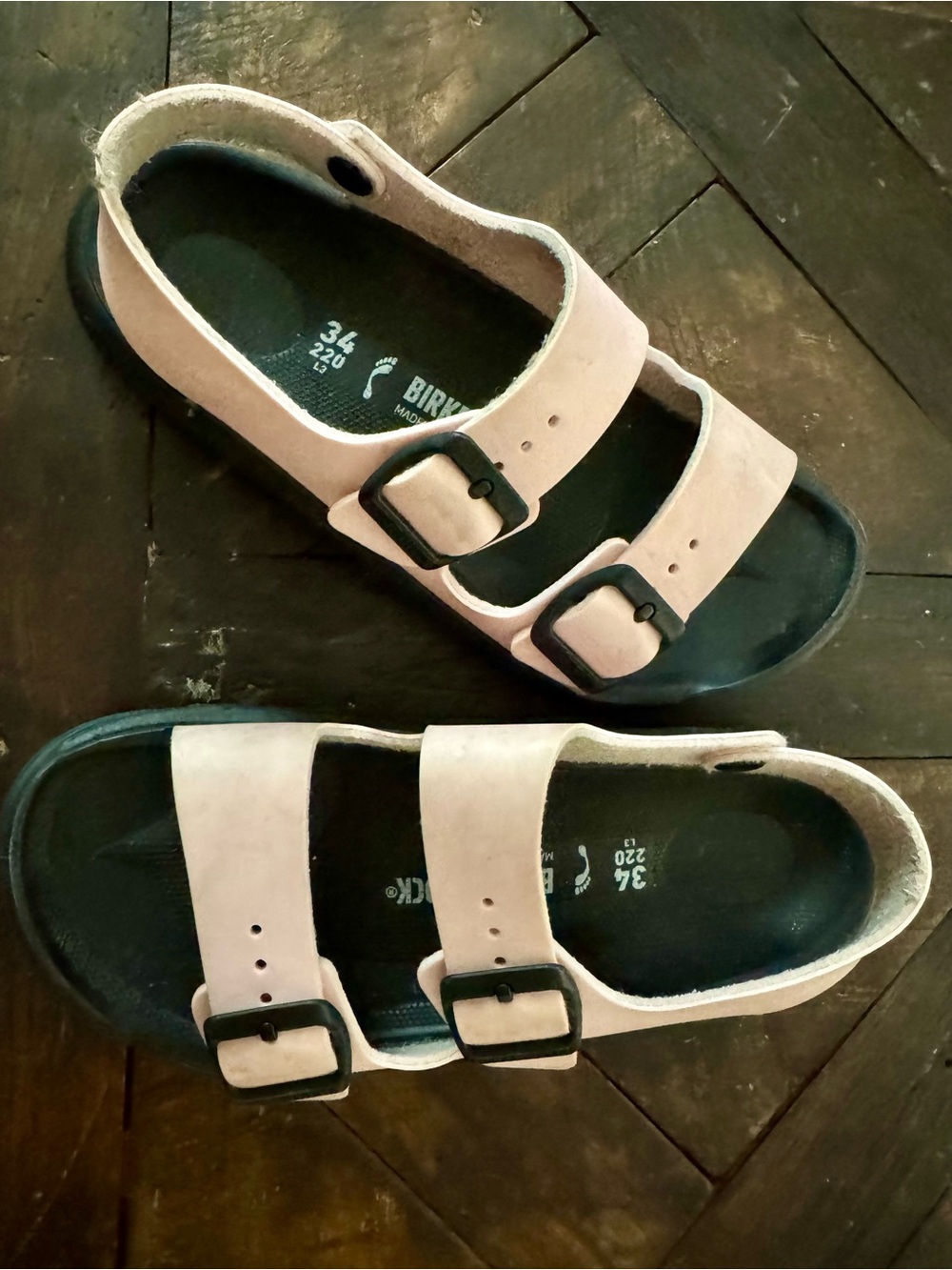 Light Pink 34 Birkenstock Kids Milano Sandals